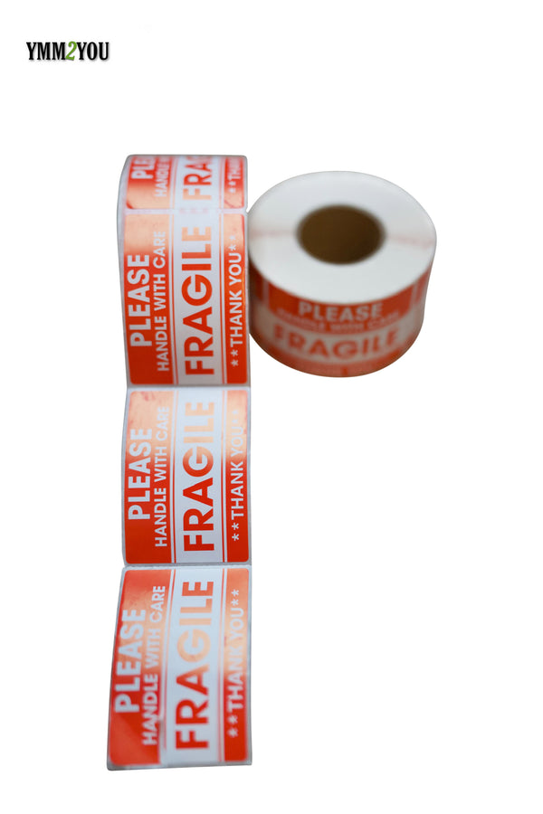 HANDLE WITH CARE STICKERS 500 STICKERS PER ROLL