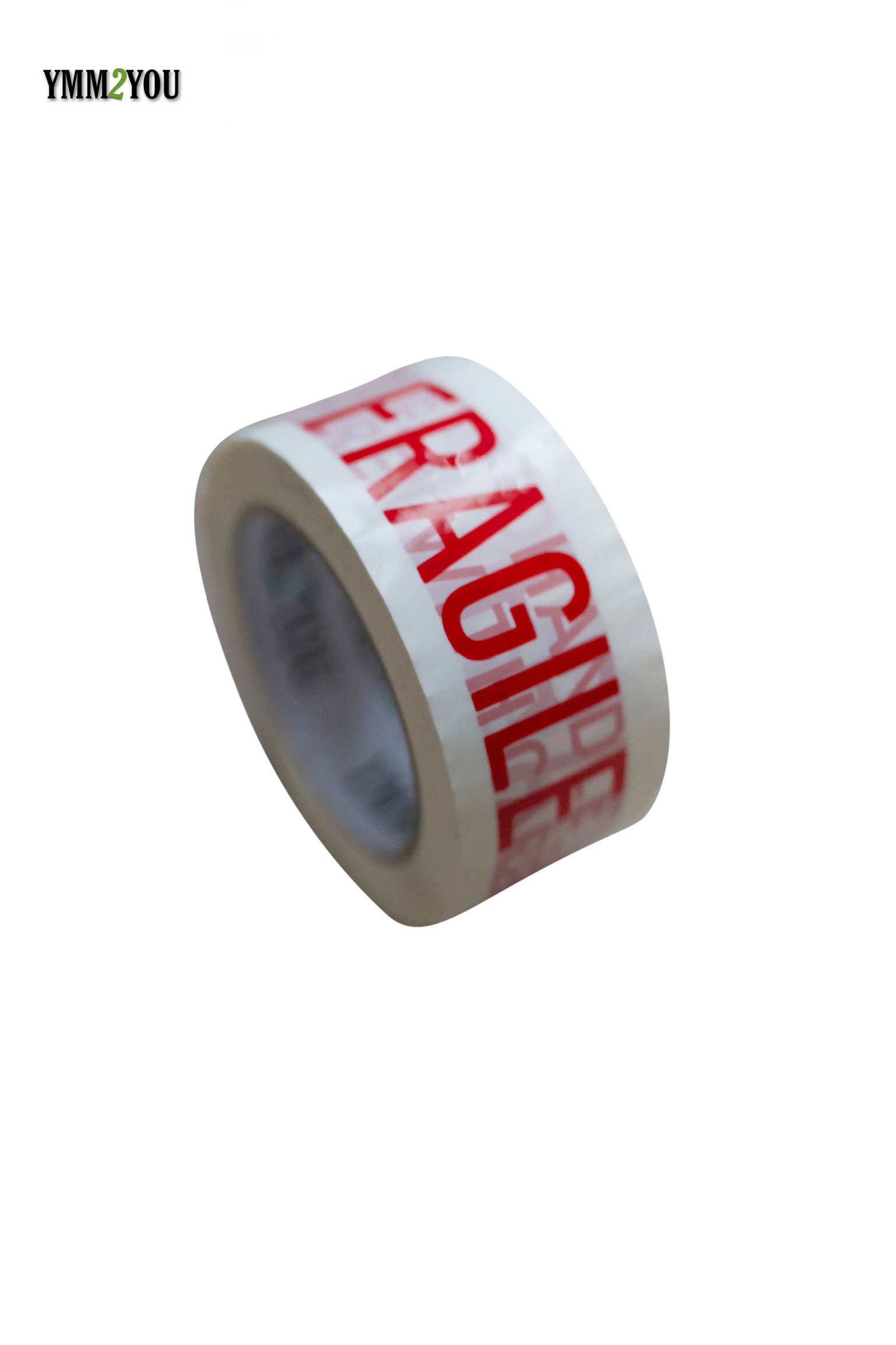 Carton Tape, Red on White, 48mm x 100m